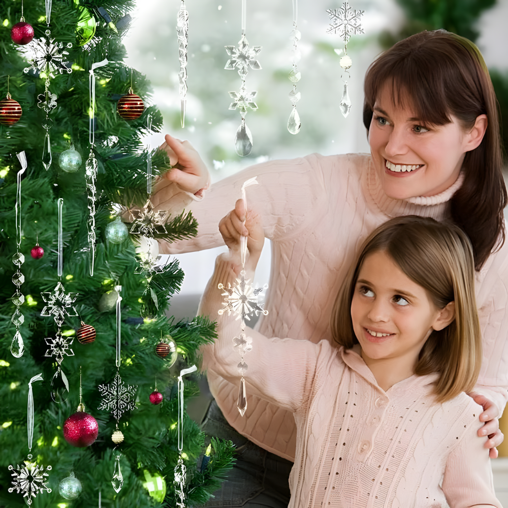 FrostGleam™ – Set di Decorazioni Natalizie Krystal Snefnug