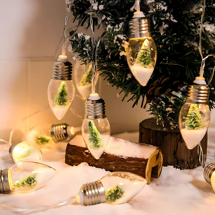 FrostGlow™ – Ghirlanda LED di Natale con Palline di Neve