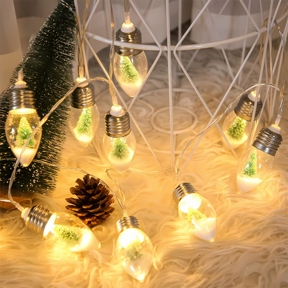 FrostGlow™ – Ghirlanda LED di Natale con Palline di Neve