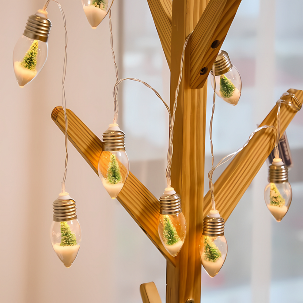 FrostGlow™ – Ghirlanda LED di Natale con Palline di Neve