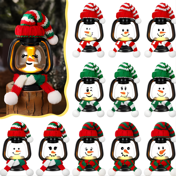 FrostyGlow™ – Mini Lanterne LED Decorative Pupazzi di Neve