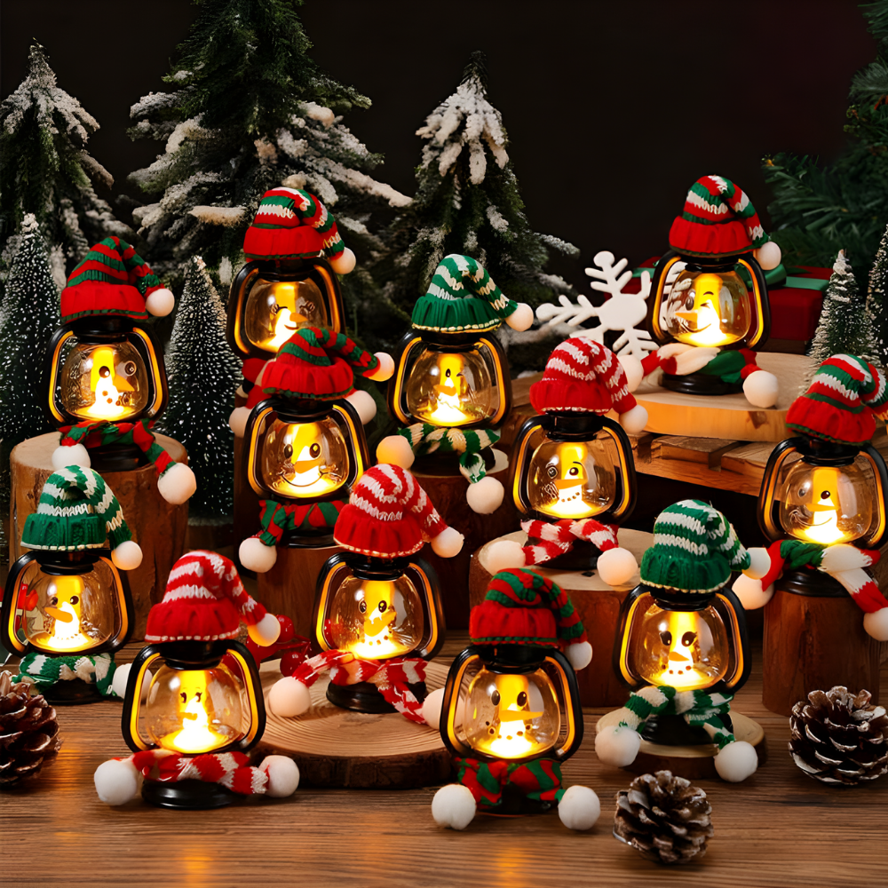 FrostyGlow™ – Mini Lanterne LED Decorative Pupazzi di Neve