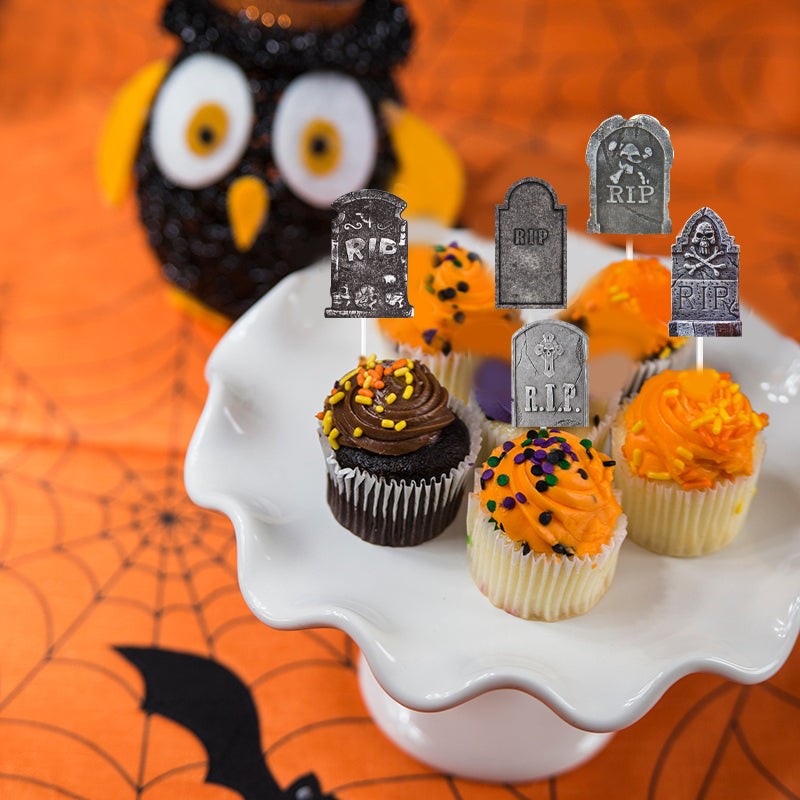 GespenstischeAufsätze™ Decorazioni per Cupcake Halloween Tombcake