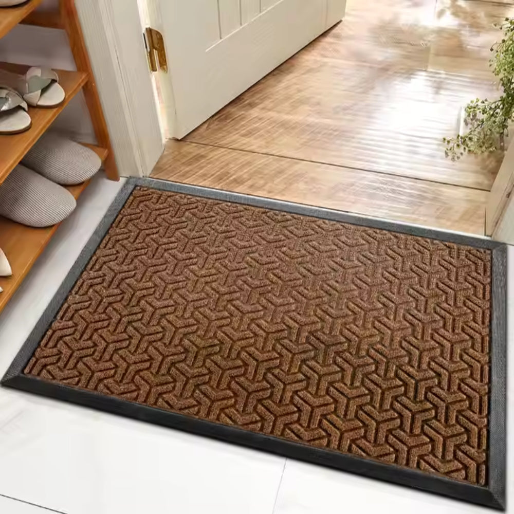 GeoFormular: robusto zerbino dal design geometrico – antiscivolo, durevole e decorativo per ingressi e garage