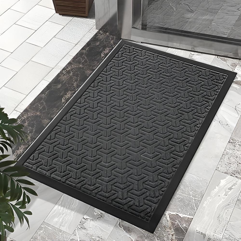 GeoFormular: robusto zerbino dal design geometrico – antiscivolo, durevole e decorativo per ingressi e garage