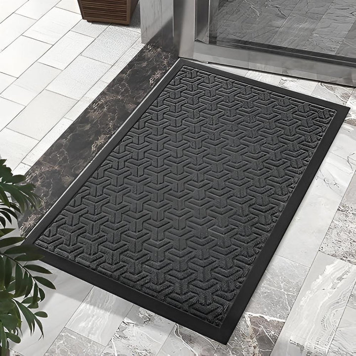 GeoFormular: robusto zerbino dal design geometrico – antiscivolo, durevole e decorativo per ingressi e garage