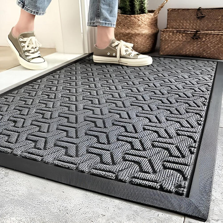 GeoFormular: robusto zerbino dal design geometrico – antiscivolo, durevole e decorativo per ingressi e garage