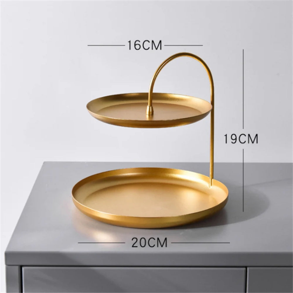 GlanzAkzent: Supporto Organizer in Oro – decorativo, robusto e ideale per gioielli e cosmetici