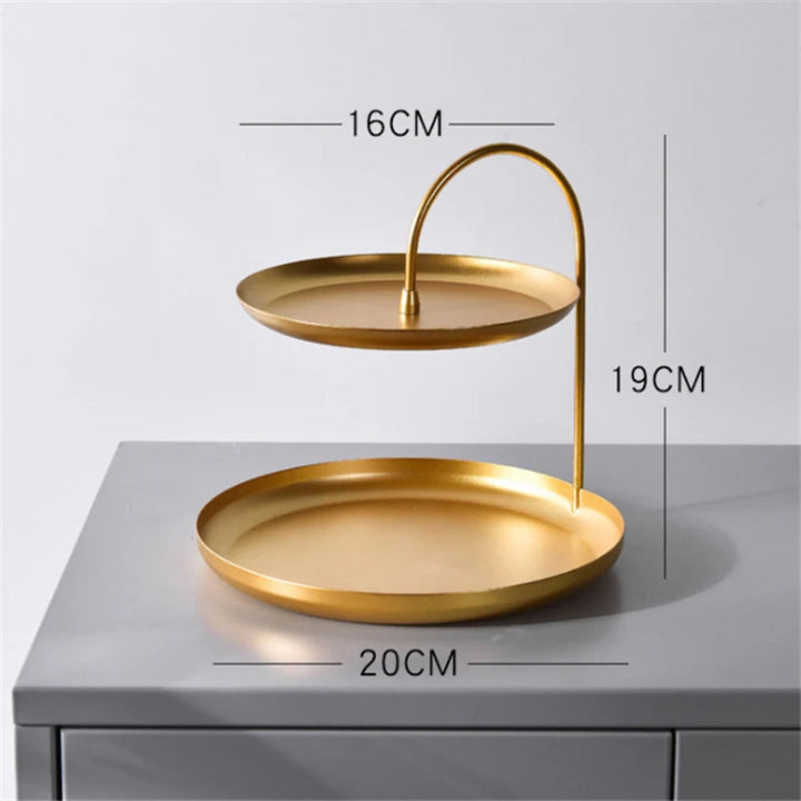GlanzAkzent: Supporto Organizer in Oro – decorativo, robusto e ideale per gioielli e cosmetici