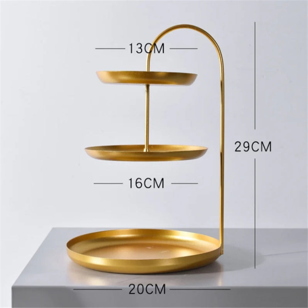 GlanzAkzent: Supporto Organizer in Oro – decorativo, robusto e ideale per gioielli e cosmetici