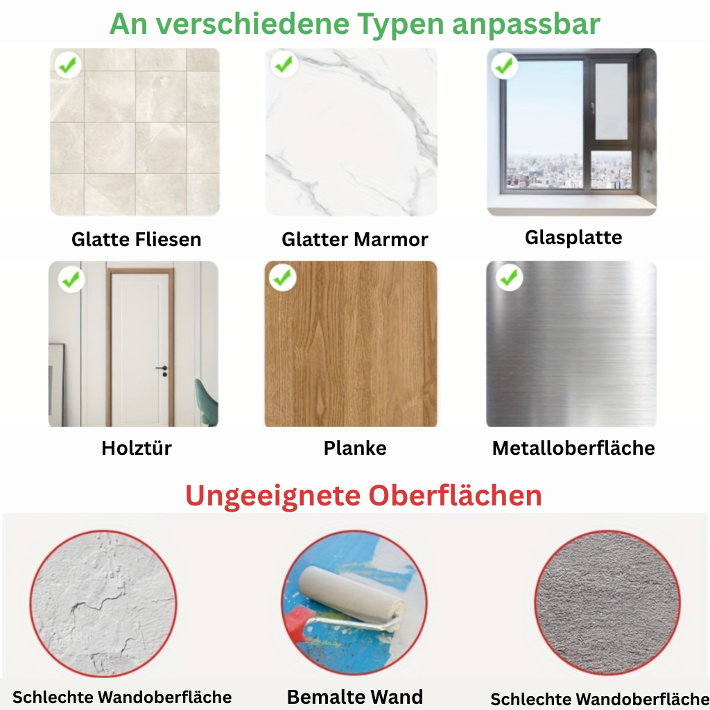 GlanzEcke: Mensola da bagno – moderna mensola in alluminio, decorativa e appesa senza forare per gel doccia e prodotti per la cura