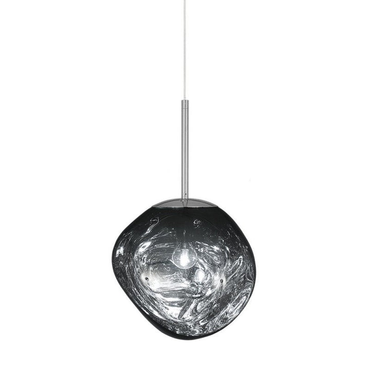 GlanzForm: Lampada a sospensione di design in vetro fuso moderno – Elegante lampada da soffitto per soggiorno e sala da pranzo