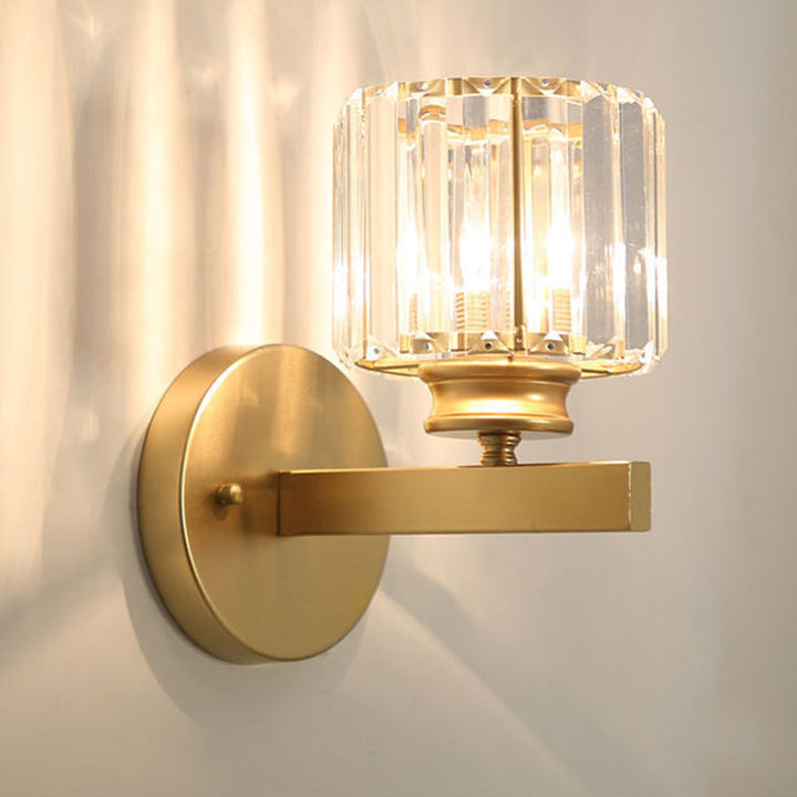 GlanzForma: Applique in cristallo rotonda e quadrata – decorativa ed efficiente dal punto di vista energetico per corridoi e sale da pranzo