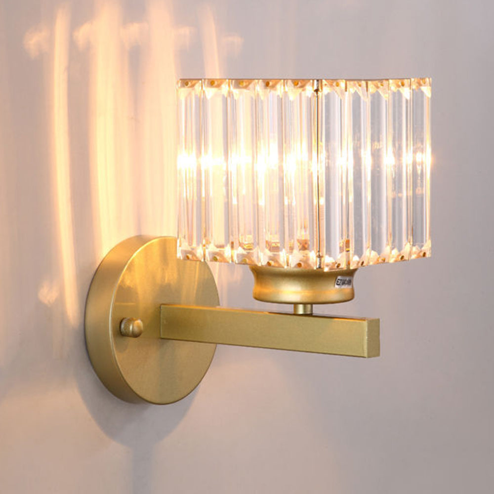 GlanzForma: Applique in cristallo rotonda e quadrata – decorativa ed efficiente dal punto di vista energetico per corridoi e sale da pranzo