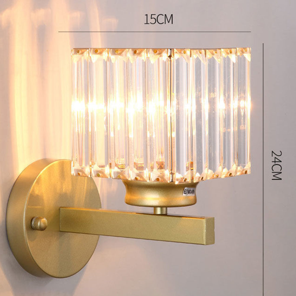 GlanzForma: Applique in cristallo rotonda e quadrata – decorativa ed efficiente dal punto di vista energetico per corridoi e sale da pranzo