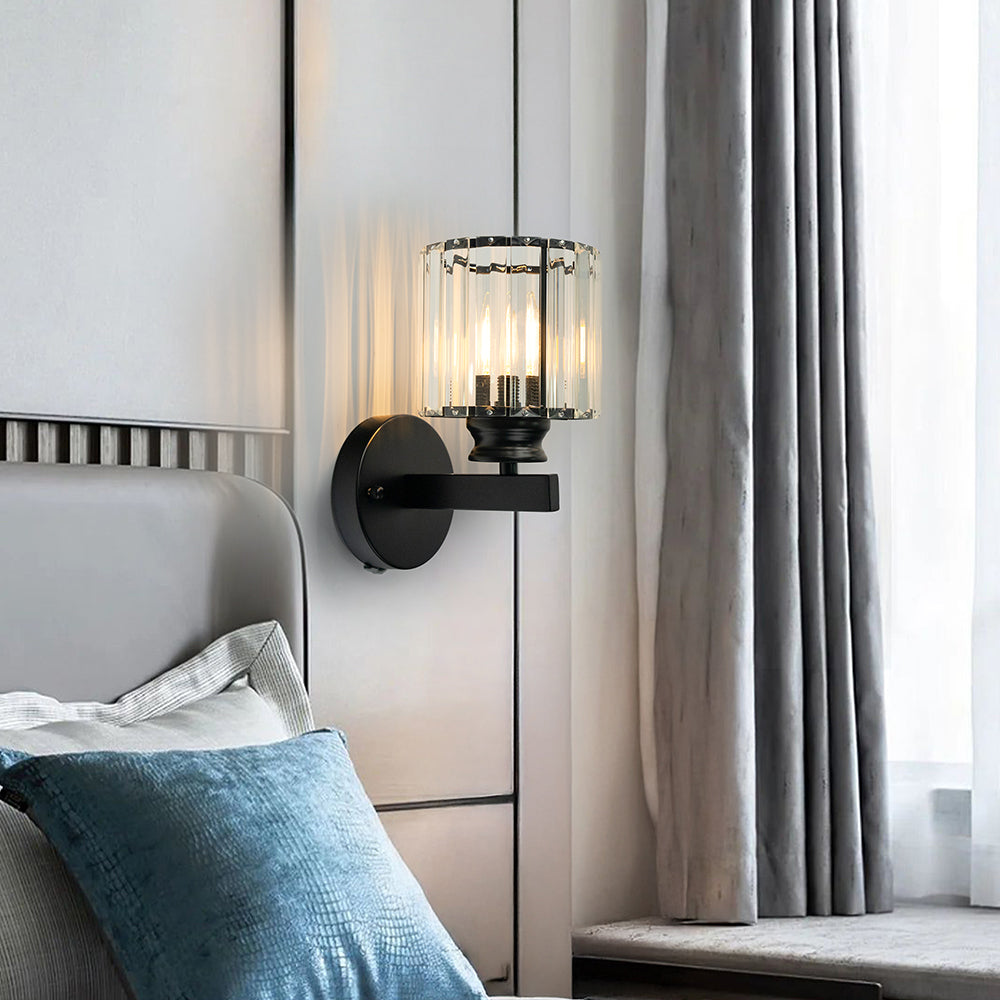 GlanzForma: Applique in cristallo rotonda e quadrata – decorativa ed efficiente dal punto di vista energetico per corridoi e sale da pranzo