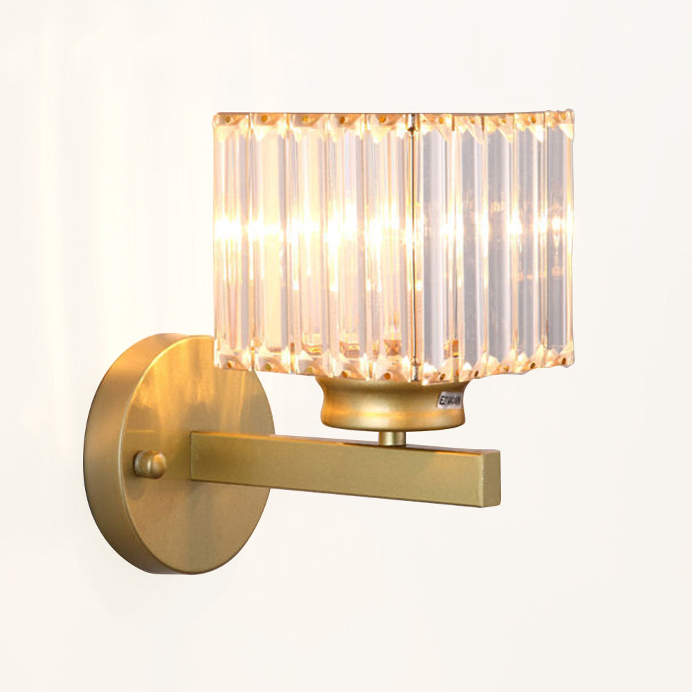 GlanzForma: Applique in cristallo rotonda e quadrata – decorativa ed efficiente dal punto di vista energetico per corridoi e sale da pranzo