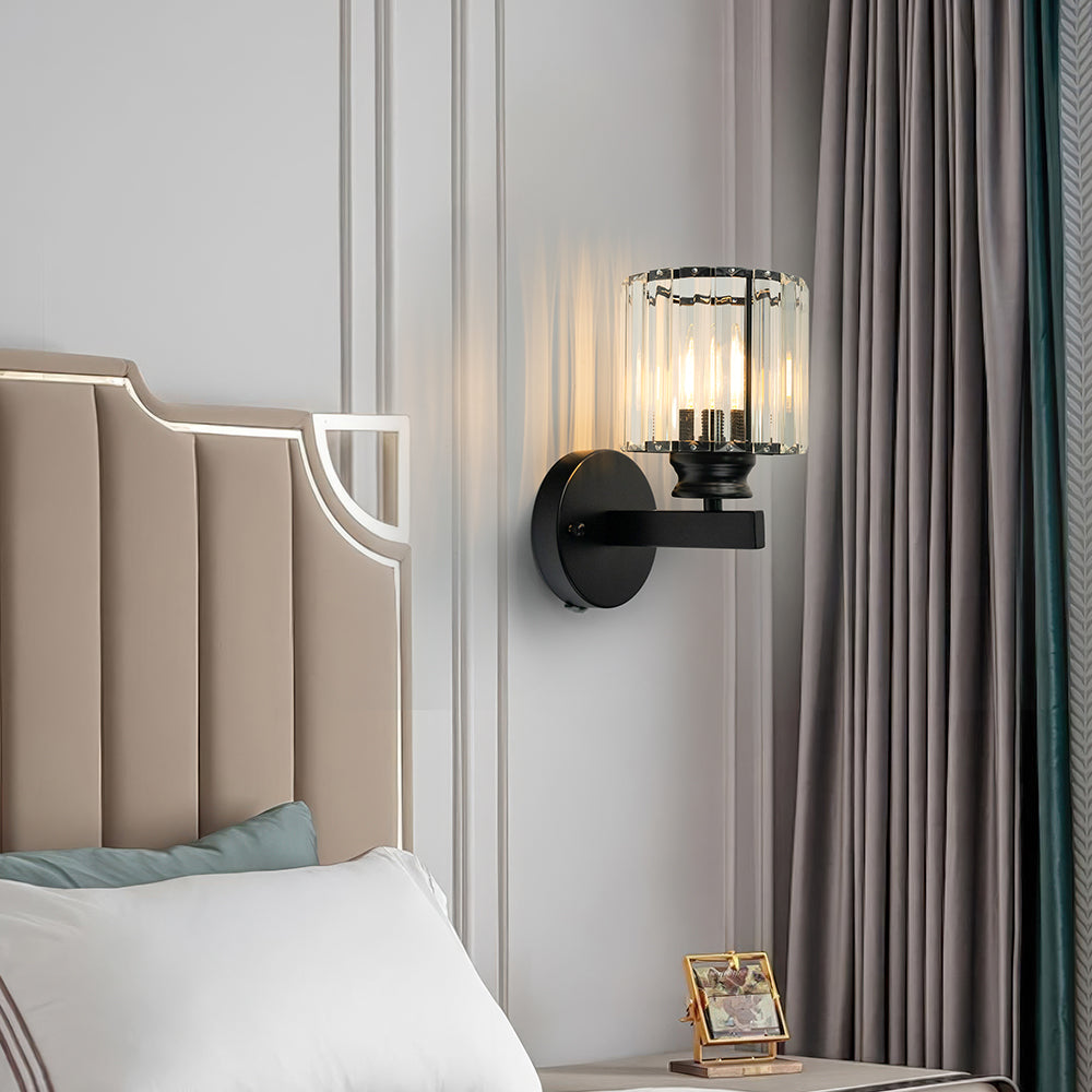 GlanzForma: Applique in cristallo rotonda e quadrata – decorativa ed efficiente dal punto di vista energetico per corridoi e sale da pranzo