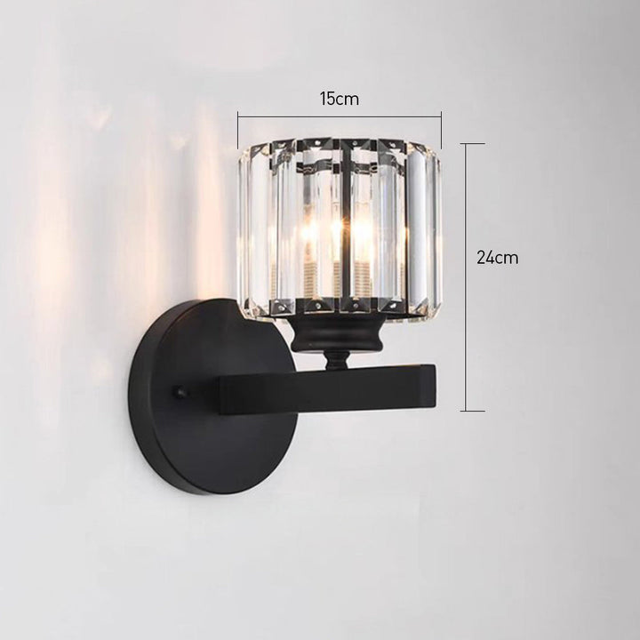 GlanzForma: Applique in cristallo rotonda e quadrata – decorativa ed efficiente dal punto di vista energetico per corridoi e sale da pranzo