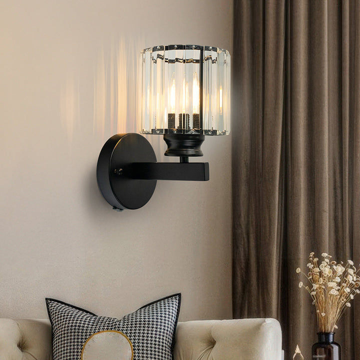 GlanzForma: Applique in cristallo rotonda e quadrata – decorativa ed efficiente dal punto di vista energetico per corridoi e sale da pranzo