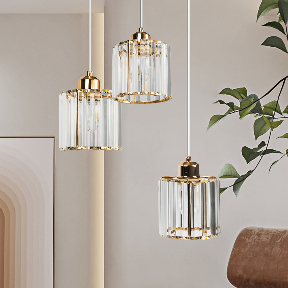 GlanzInsel: Lampadario in cristallo di design 3 fiamme – elegante e luminoso per cucina e zona pranzo