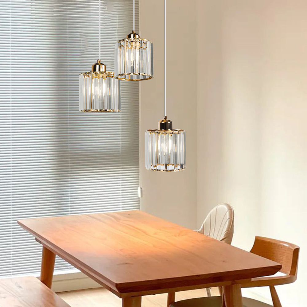 GlanzInsel: Lampadario in cristallo di design 3 fiamme – elegante e luminoso per cucina e zona pranzo