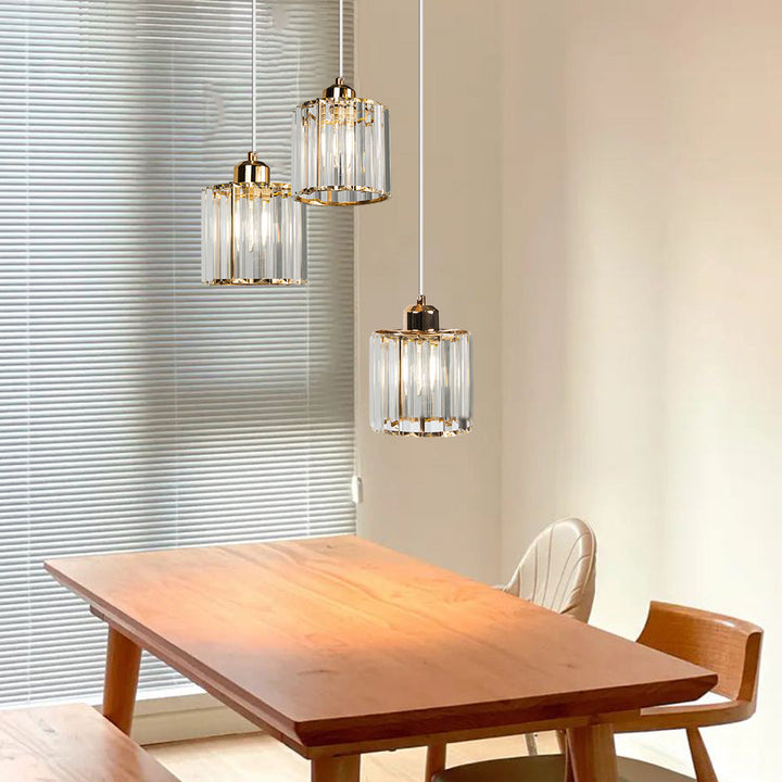 GlanzInsel: Lampadario in cristallo di design 3 fiamme – elegante e luminoso per cucina e zona pranzo