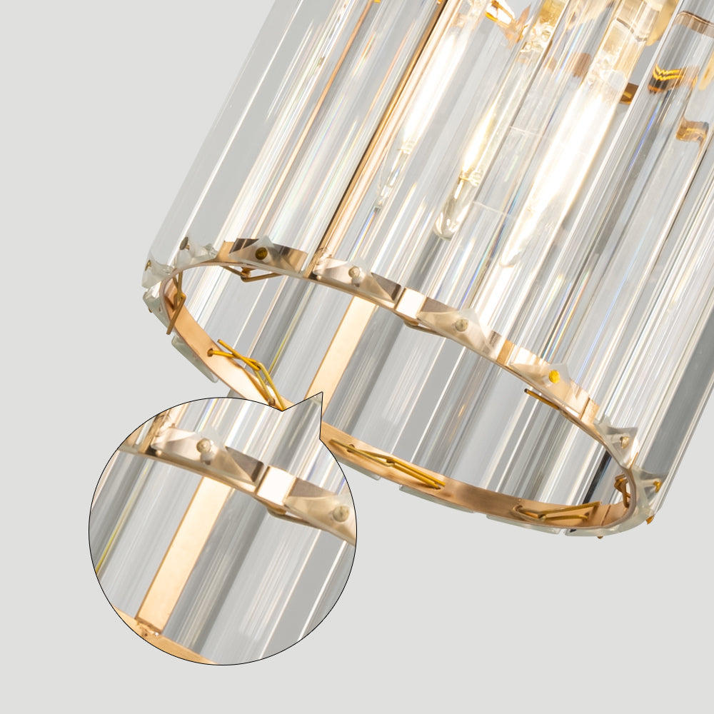 GlanzInsel: Lampadario in cristallo di design 3 fiamme – elegante e luminoso per cucina e zona pranzo