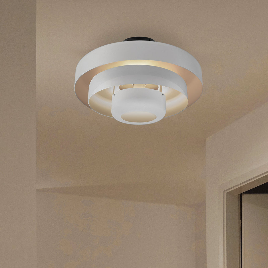 GlanzJahrhundert: Lampada da soffitto in ferro moderno design retro – decorativa e funzionale per sale da pranzo e aree soggiorno