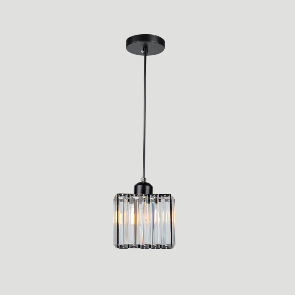 GlanzKüche: Lampada a sospensione in vetro nero moderna – decorativa ed energeticamente efficiente per isole cucina e aree pranzo