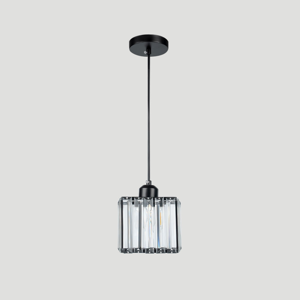 GlanzKüche: Lampada a sospensione in vetro nero moderna – decorativa ed energeticamente efficiente per isole cucina e aree pranzo