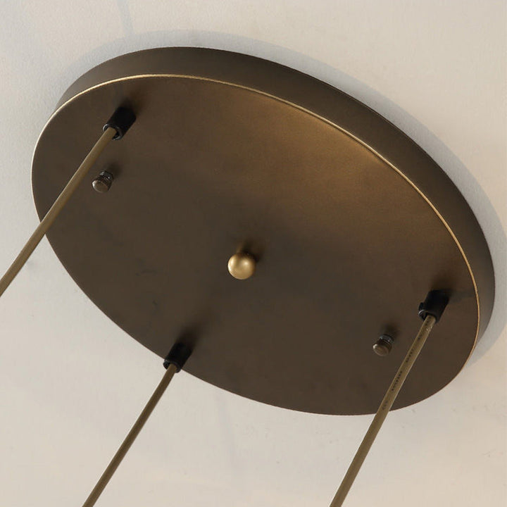 GlanzKüche: Lampada a sospensione in vetro nero moderna – decorativa ed energeticamente efficiente per isole cucina e aree pranzo