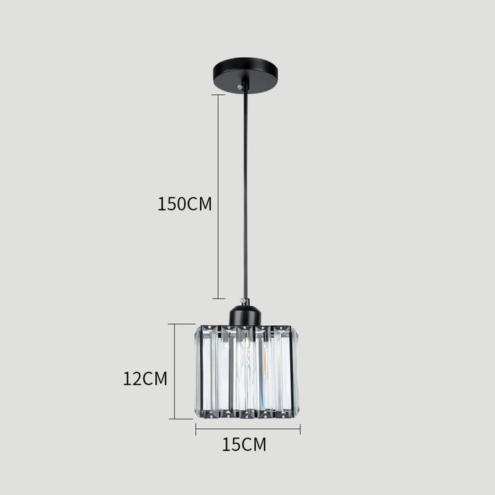 GlanzKüche: Lampada a sospensione in vetro nero moderna – decorativa ed energeticamente efficiente per isole cucina e aree pranzo