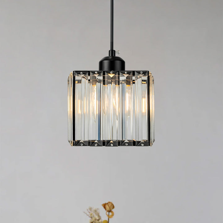 GlanzKüche: Lampada a sospensione in vetro nero moderna – decorativa ed energeticamente efficiente per isole cucina e aree pranzo