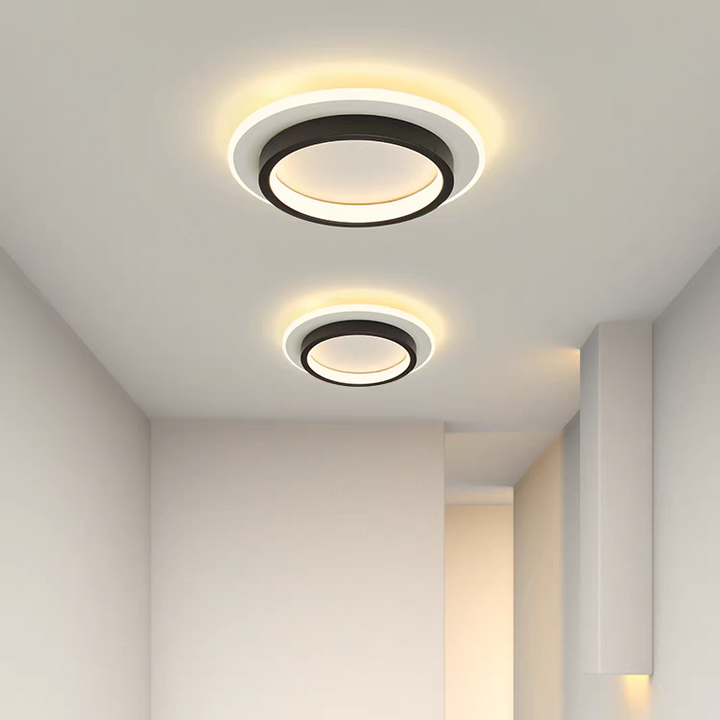 GlanzMetall: Moderno lampadario LED rotondo – decorativo ed efficiente dal punto di vista energetico per corridoi e aree living