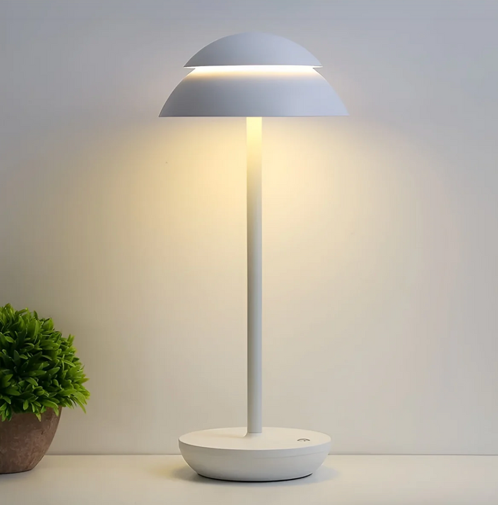 GlanzPilz: Lampada da tavolo LED moderna ricaricabile – Senza fili, dimmerabile e ricaricabile con funzione touch