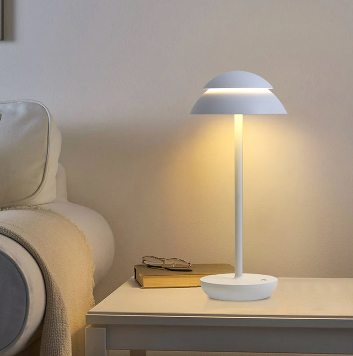 GlanzPilz: Lampada da tavolo LED moderna ricaricabile – Senza fili, dimmerabile e ricaricabile con funzione touch