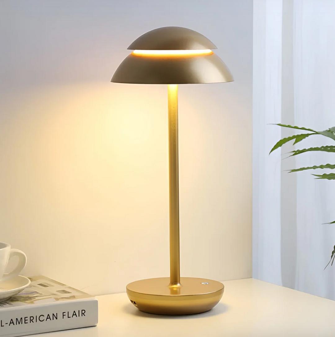 GlanzPilz: Lampada da tavolo LED moderna ricaricabile – Senza fili, dimmerabile e ricaricabile con funzione touch