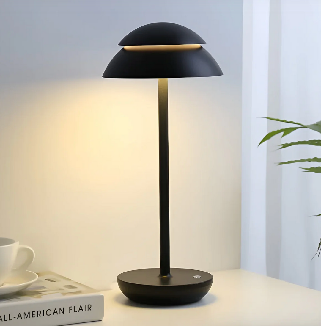 GlanzPilz: Lampada da tavolo LED moderna ricaricabile – Senza fili, dimmerabile e ricaricabile con funzione touch