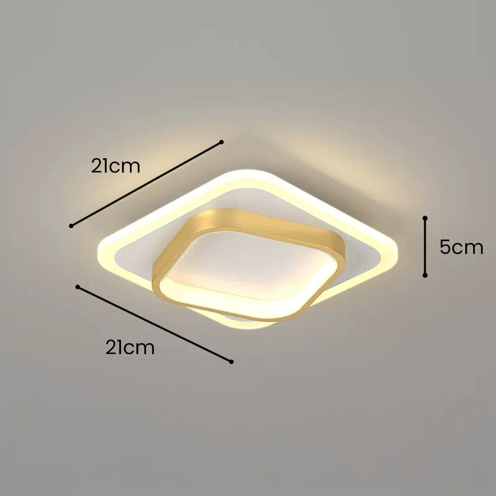 GlanzRaum: Lampada da soffitto LED moderna – elegante e luminosa per il soggiorno