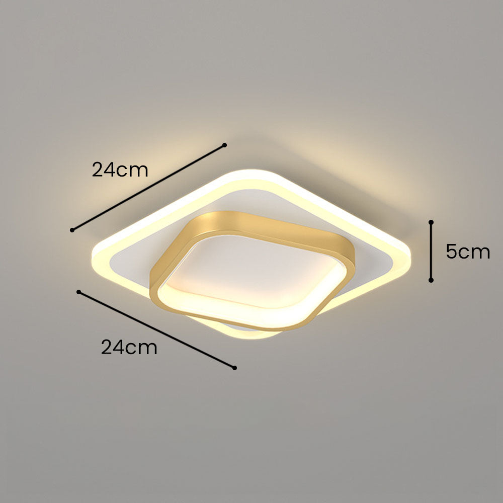 GlanzRaum: Lampada da soffitto LED moderna – elegante e luminosa per il soggiorno