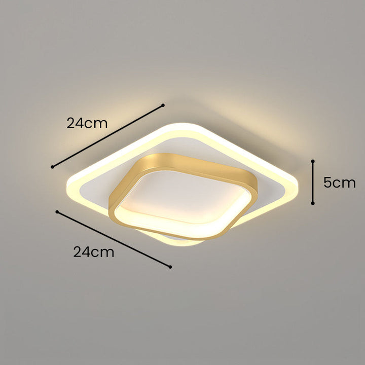 GlanzRaum: Lampada da soffitto LED moderna – elegante e luminosa per il soggiorno
