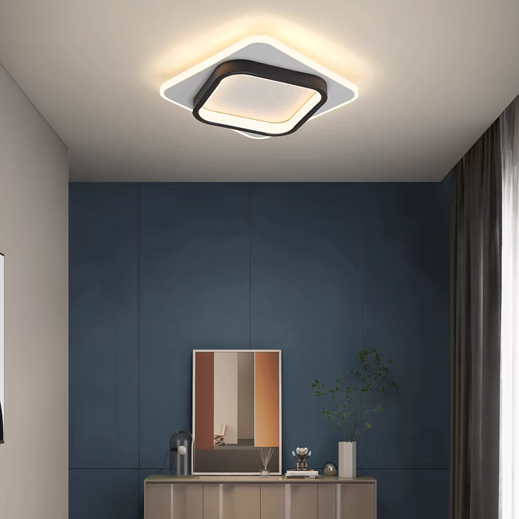 GlanzRaum: Lampada da soffitto LED moderna – elegante e luminosa per il soggiorno