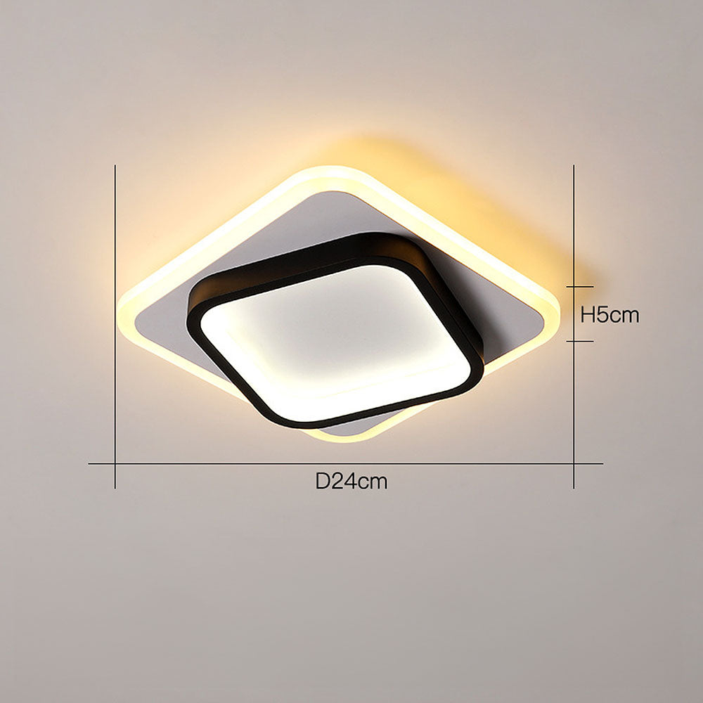 GlanzRaum: Lampada da soffitto LED moderna – elegante e luminosa per il soggiorno