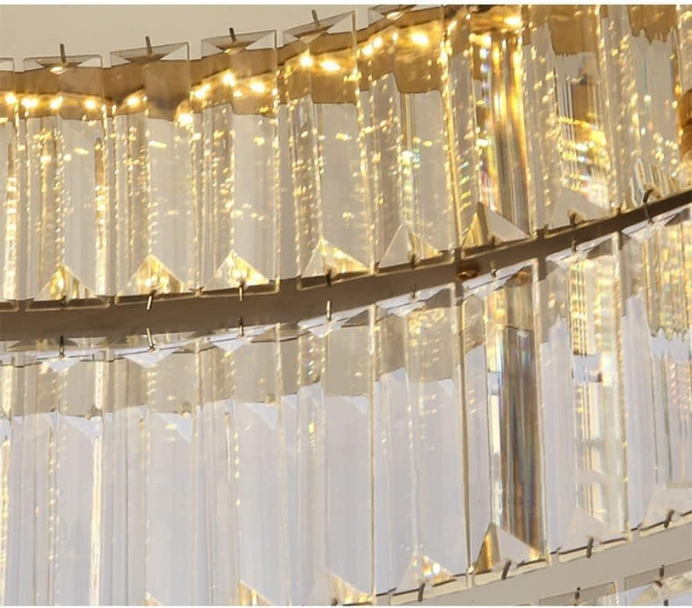 GlanzRund: Lampada da soffitto a cristallo rotonda color oro – elegante e luminosa per camere da letto e aree living