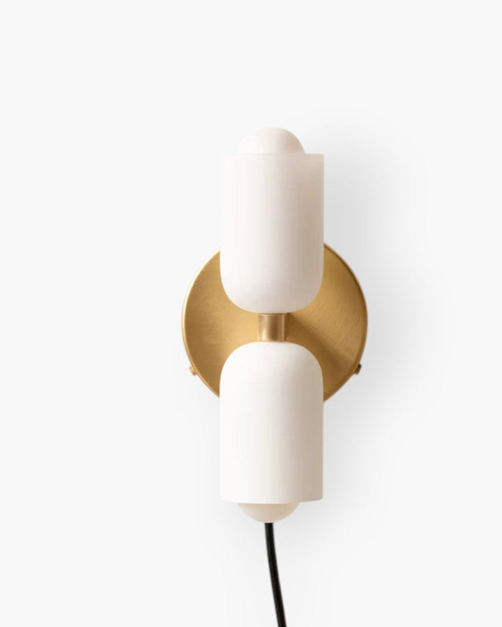 GlanzSphäre: Applique moderna – lampada a sfera in vetro doppio con luce calda, decorativa per camera da letto e soggiorno
