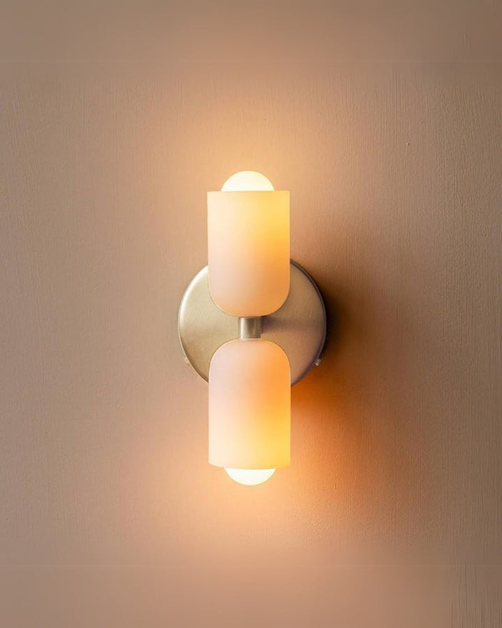 GlanzSphäre: Applique moderna – lampada a sfera in vetro doppio con luce calda, decorativa per camera da letto e soggiorno
