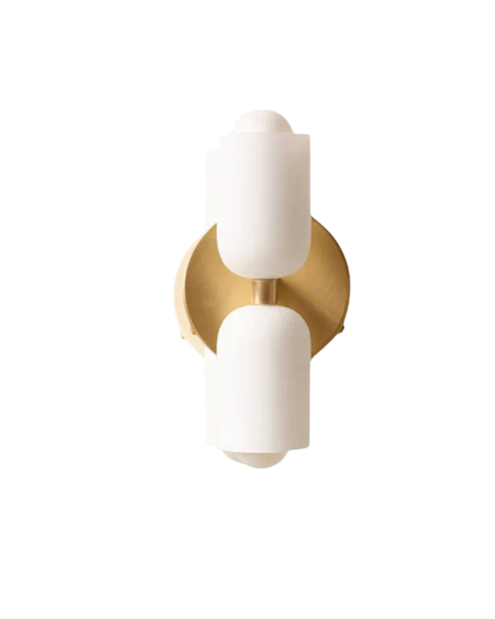 GlanzSphäre: Applique moderna – lampada a sfera in vetro doppio con luce calda, decorativa per camera da letto e soggiorno