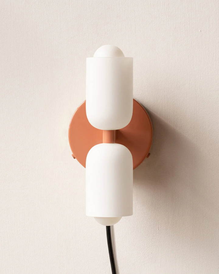 GlanzSphäre: Applique moderna – lampada a sfera in vetro doppio con luce calda, decorativa per camera da letto e soggiorno