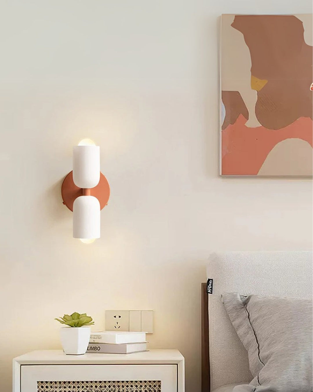 GlanzSphäre: Applique moderna – lampada a sfera in vetro doppio con luce calda, decorativa per camera da letto e soggiorno